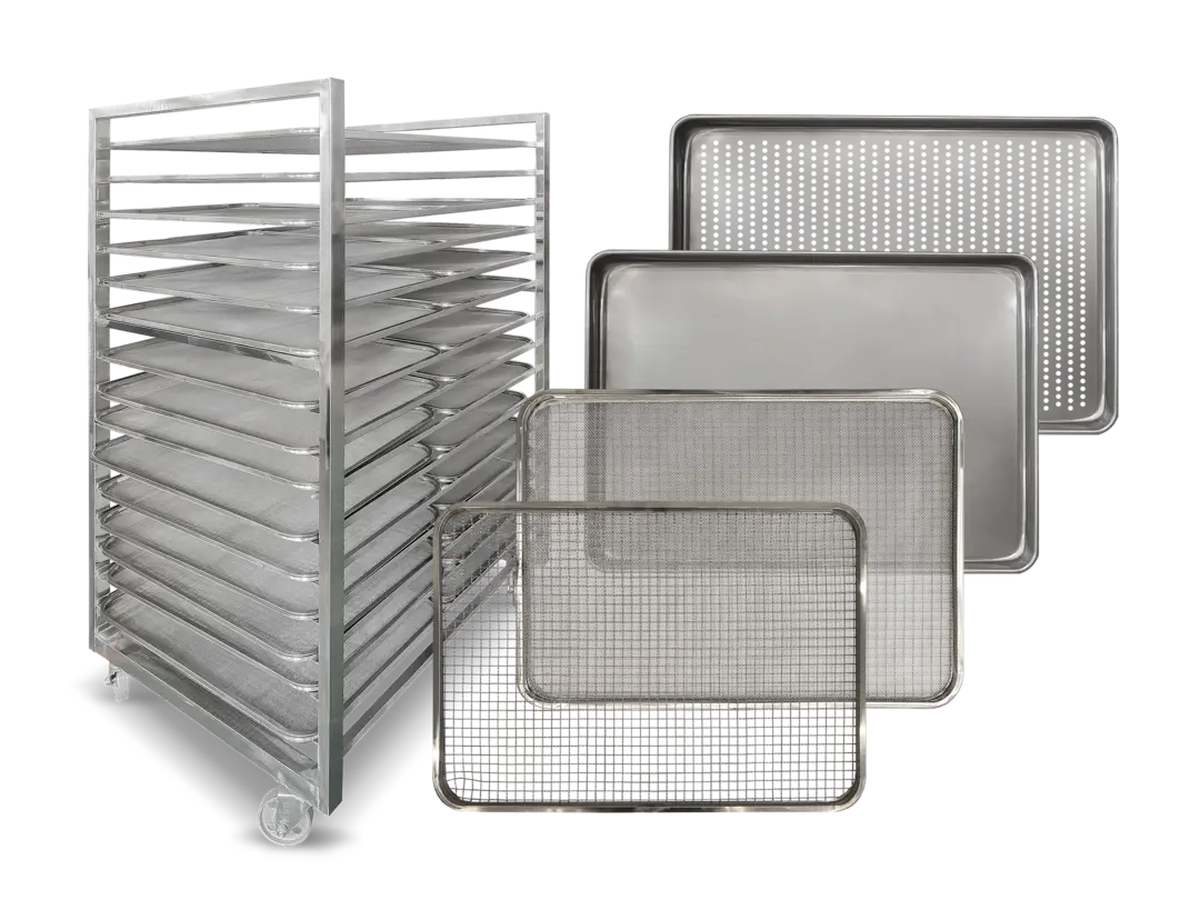 1 Trolley / 30 - 60 Tray / 8.8 - 17.7m² Total tray area